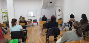 Sesión informativa del curso Gestión de llamadas de teleasistencia Ed. 1 en Lopera. Turno de tarde